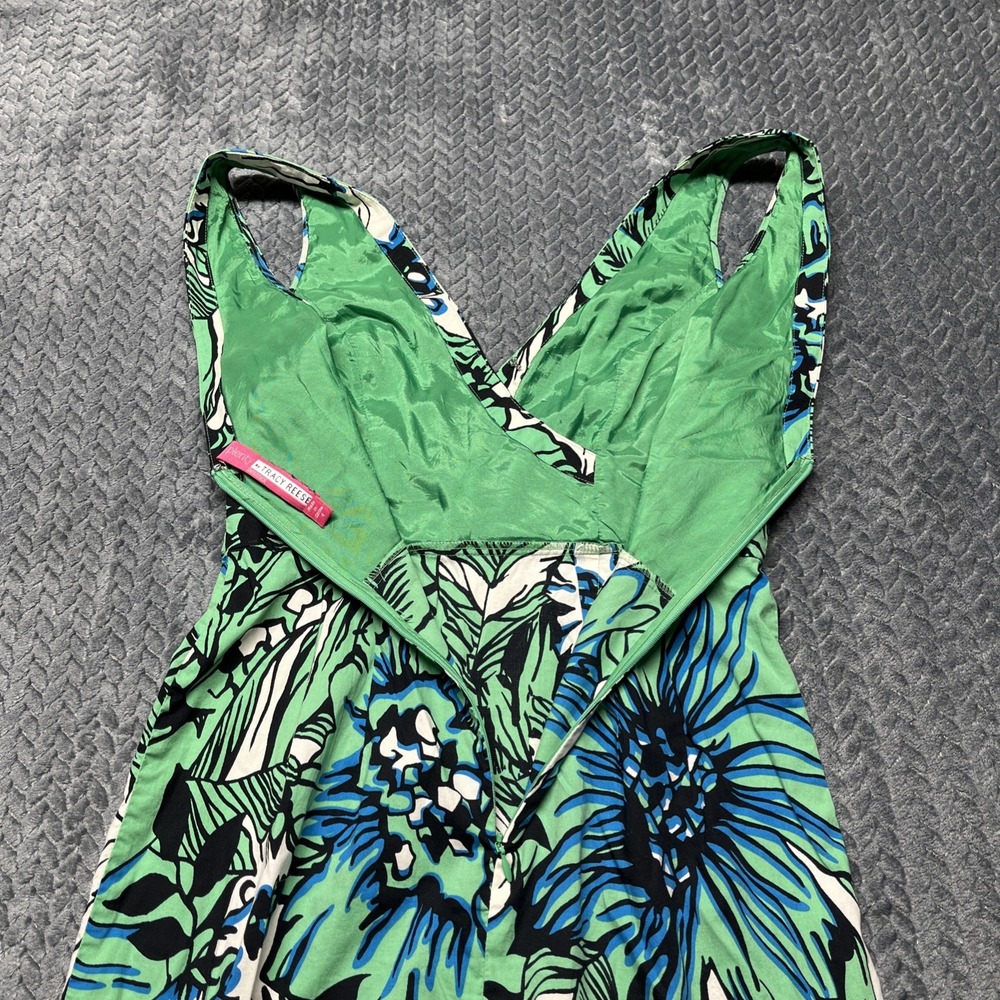 Plenty Dresses by Tracy Reese Pleated Floral Dress Multi Women Size 4 Lined Top - Picture 7 of 10